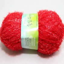 뜨개몰 뜨개 털실 뜨개실 수세미실 솔잎수세미, 5빨강, 1개