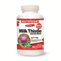 뉴트리돔 밀크씨슬 실리마린 80% 함유 250mg - 간 건강 지원 밀크시슬 - (택일 120개입 또는 300개입) 캐나다 영양제 직구 카포리아, 300캡슐