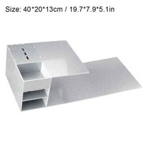 속눈썹 연장 화장 메이크업 베드 브러쉬 아이 섀도우아크릴 베개 선반 목 지원 주최자, 40cm 그레이 3홀