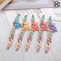 후니케이스 큐티 베어 핸드 스트랩 전기종 액세서리, 1c 1, 1c 레드