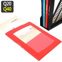 포트폴리오용 표지제작형 a4클리어파일 문서보존 홀더 완구, Q20