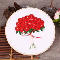 프랑스자수 DIY 패키지, 25 사랑의꽃다발 20cm, 1개