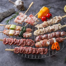 다쓴다몰 국내산 모듬 닭꼬치 450g 염통 다리살 모래집 목살 닭산적 캠핑음식 숯불 바베큐, 1팩