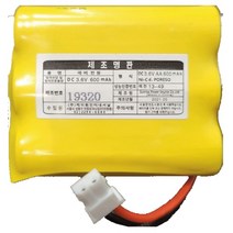 소방용 비상등 유도등 예비전원 배터리 Ni-Cd AA 3.6V (1x3) 600mAh, 1개