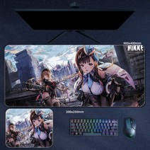 승리의 여신 Nikke 게임 승리의 여신 니케 캐릭터 굿즈 장패드 마우스패드 모음, 800x300mm, 3mm, W, 1개