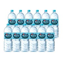 농심 백산수 생수 물 2L 12개, 1개