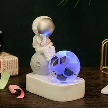 스노우볼 워터볼 오르골 크리스마스 장식 선물 소품 무드등빛나는 우주 비행사 크리스탈 볼 3D 내부 조각, 11 Soccer_01 6cm