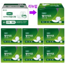 (809541) 디펜드 성인용 라운드형 속기저귀 대형 30매x6팩 신형