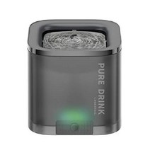 PETKIT 새로운 무선 펌프 강아지 고양이 정수기 -1.85L, Black