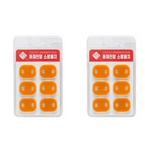 조은프로테크 파이어립 자동소화 패치 콘센트형 6개입, 2개, 옐로우