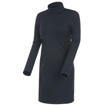 볼빅 여성 골프 UV차단 로고 반폴라 원피스 VLOPK906 BK