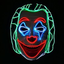인싸템 파티가면 문구 사무 용품 쓸데없는 선물 머리띠 관종템 할로윈 LED 마스크 조커 생활 건강, 상세페이지 참조, 상세페이지 참조