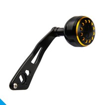 파워 지깅핸들(메탈) 베이트릴 튜닝 핸들 바다 낚시, 01 건스모크