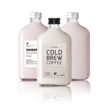 유리병 밀크티병 (A타입)웨이납작쥬스 350ml(A-W), 알루미늄 실버