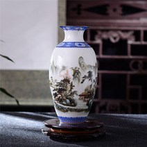 골동품 Jingdezhen 세라믹 꽃병 빈티지 책상 액세서리 공예 눈 꽃 냄비 전통적인 중국 스타일 도자기, 05 5