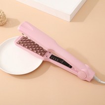 와플고데기 나이아가라 미니 뿌리볼륨 물결 히피펌 고데기, 분홍색, 유럽 ​​연합