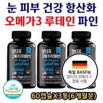 건조한 눈 노화 황반색소밀도 유지 rtg형 오메가3 루테인 베타카로틴 비타민A 비타민E EPA DHA 혈중 중성지질 개선 건조한눈 침침한눈 도움 예방 중년 40대 50대 영양제