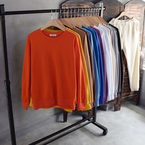 헬보이 15컬러 돋보이는 색감의 소프트 루즈핏 무지 맨투맨 티셔츠