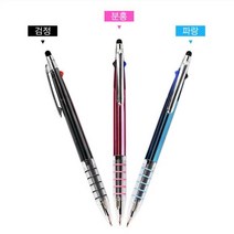(국산)코리아5링니들3색터치펜 니들볼펜(3개 1세트)X828Ln, 블랙, 본상품선택