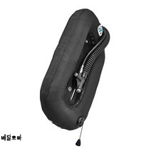 bcd 스쿠버다이빙 아쿠아나 AKUANA 알루미늄 25 30 파운드 백플레이트, 블랙