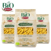 그라노로 이탈리아 유기농 듀럼밀 푸실리 500g 듀럼밀 펜네 500g 1개 2개 3개+항균행주티슈 1팩, 유기농 푸실리 500g 3개+항균티슈 1팩