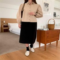 브이와이 VY 여자 롱슬리브 순면 가을남방 클래식 블라우스