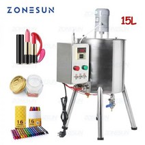 ZONESUN 립스틱 필링 머신 립밤 글로스 가열 믹싱 탱크 핫 초콜릿 크레용 수제 비누 필러 ZS-GTL15L, 15L_220V