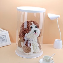 수국백당 펫스츄리 벌스데이 핸디형 퀼트 여친을 배웅 발렌타이데이, T05-로젯 펫로스 커피화이트, 기본