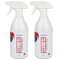 국대스타 무알콜 차아염소산수 소독액 뿌리는소독제 500ml, 2개