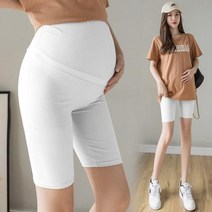 임부복 레깅스 빅사이즈 임산부바지 659 여름 얇은 차가운 출산 짧은 다리 배꼽 임신 한
