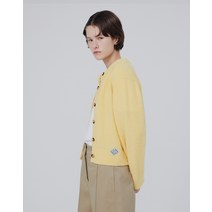 22FW [WEHOURS]옐로우 단색 울혼방 가디건 HSSW2DH91Y2