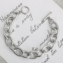 써지컬스틸 커브체인 남녀공용 팔찌(9mm)