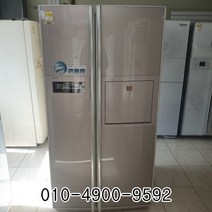 중고냉장고 엘지 디오스 700리터 중고냉장고 양문형 강화유리 재질, 냉장고