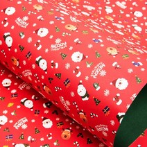 크리스크리스마스 레자크지모음/양면지/크리스마스 포장지모음(10장), 크리스마스 레자크지(메리크리스마스-적색)*10장