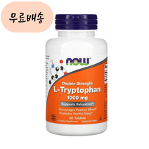 나우푸드 엘 L 트립토판 1 000m.g 60 L-Tryptophan 자유형 세로토닌, 60정, 1개, 60정