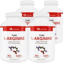4개 마이라이프 내추럴스 L아르기닌 엘 아르기닌 1000mg 360정