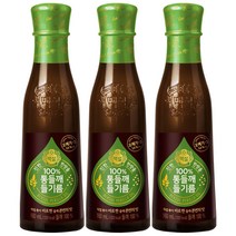 백설 통들깨 들기름, 160ml, 3개