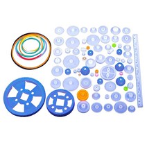 플라스틱 베어링 기어 세트 다양한 종류의 기어 패키지 장난감 자동차 액세서리 모터 기어 DIY 웜 액슬 벨트 부싱, type5