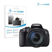 슈퍼클리어 캐논 DSLR EOS 700D 액정보호필름 2종, 고선명 올레포빅, 1개