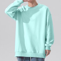 남녀공용 쭈리면 오버핏 무지 맨투맨