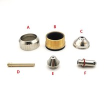 용접 노즐 FY-XF300H 물 냉각 CNC 플라즈마 토치 쉴드 컵 화웨이 커터 FX-300, E Tip 1.9mm X 10PCS