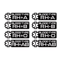세나 블루투스 50S 데칼 스티커 모음, 혈액형 스티커 RH+A