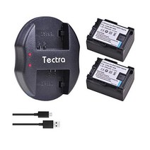 Tectra 2-Pack BP-808 캐논 배터리 USB 이중 충전기 BP-807 BP-809