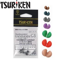 쯔리겐-토너먼트 간다마 봉돌 컬러/고무순정봉돌 낚시, G3-579037