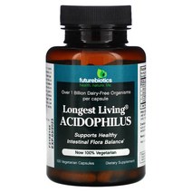 FUTUREBIOTICS 롱기스트 리빙 애시도필러스 100 배지, 기본, 100정
