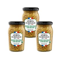 미국발송 보니에르 씨겨자 소스 홀그레인 디종 머스타드 210g X 3개 Bornier Wholegrain Dijon Mustard