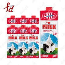 코함 믈레코 자연방목 멸균 우유, 믈레코비타 (3.5%) 1L x (6개입), 1000ml