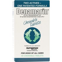 Nutramax Denamarin 강아지용 간 건강 보충제 S아데노실메티오닌(SAMe) 및 실리빈 츄어블 태블릿 30개, 기본, 기본