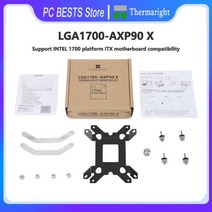 Thermalright LGA1700-AXP90 X 공냉식 버클 12 세대 cpu 라디에이터베이스 forINTEL 1700 플랫폼 ITX 마더 보드, CHINA