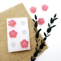 벚꽃 실리콘몰드 6구 봄꽃 데코 3D 캔들몰드 석고방향제몰드 비누 만들기 DIY재료, 벚꽃몰드6구+비즈왁스1kg+캔들염료(베이비핑크)10ml